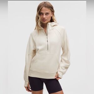 Scuba Oversized Half-Zip Hoodie Long